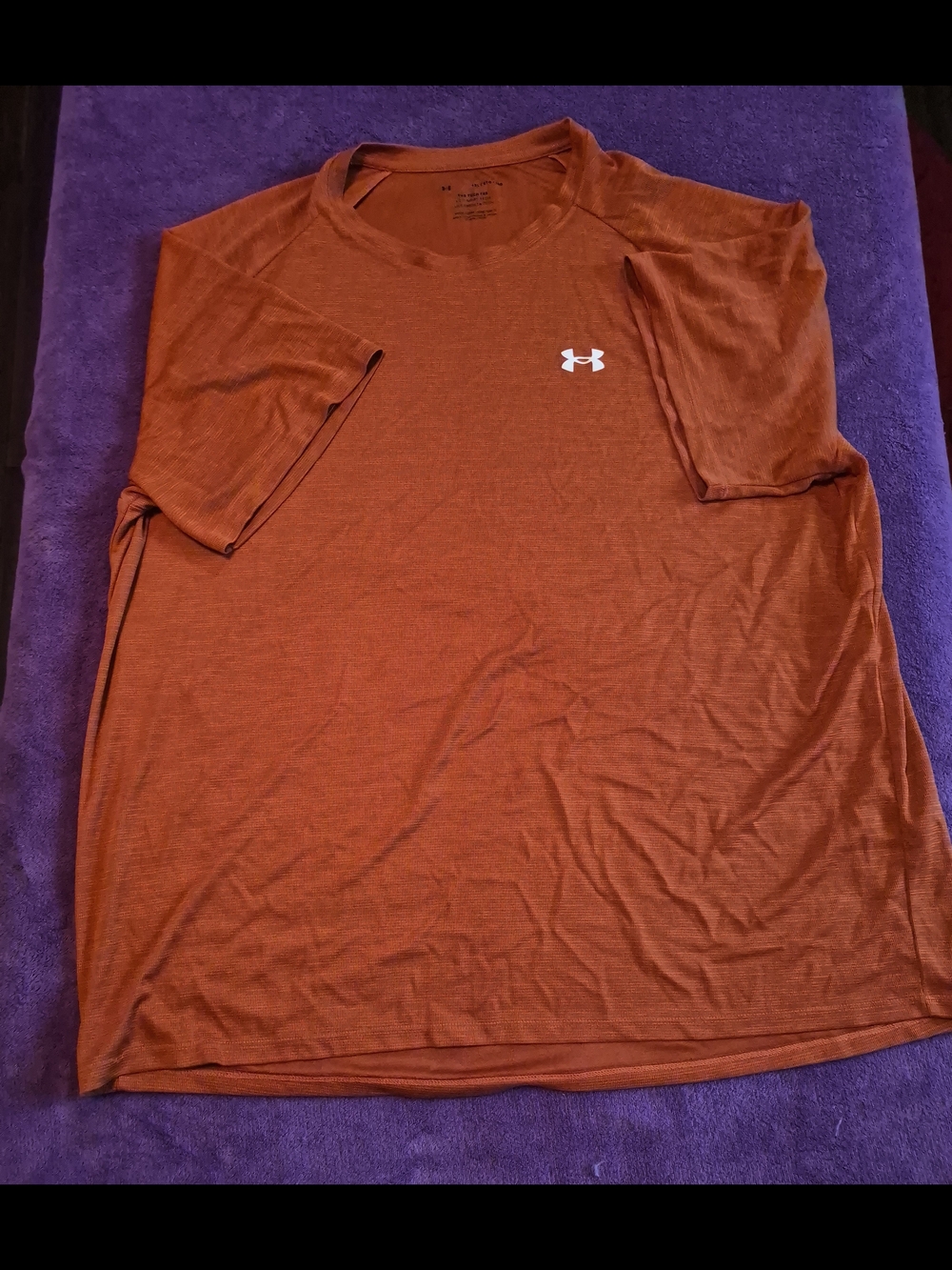Under Armour Men's Orange Short Sleeve Tech Tee 4xl XXXXL